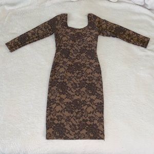 American Apparel lace print bodycon mini dress